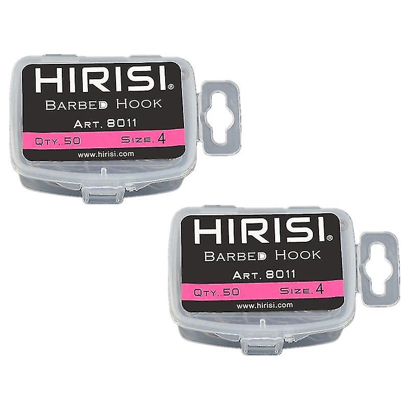 100pcs Coating High Less Steel Barbed Hooks Carp Ing Hooks Pack With 8011 4