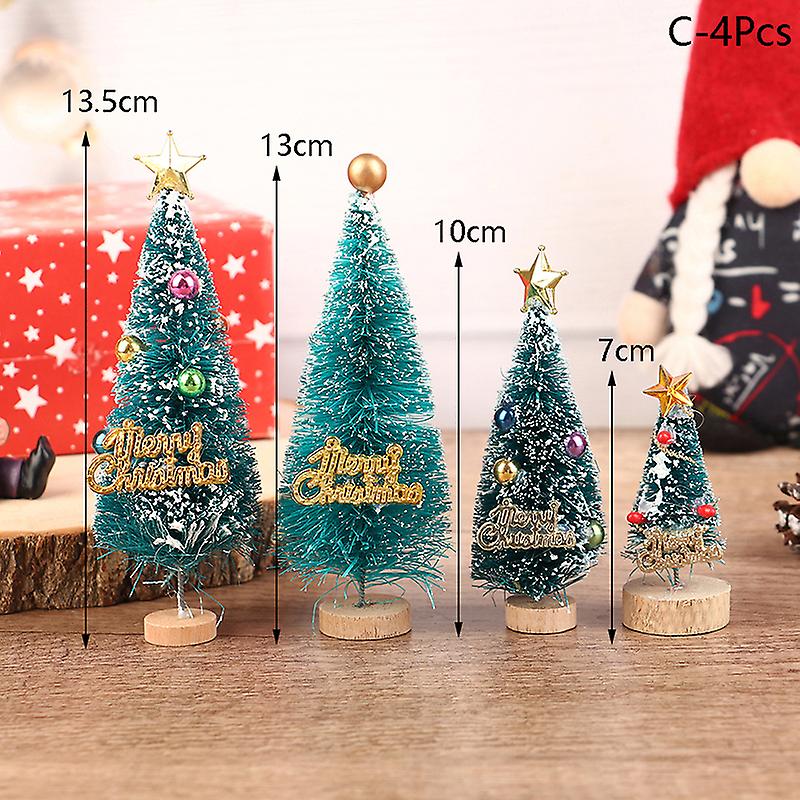1set 1:12 Dollhouse Miniature Christmas Tree Snowflake Pine Tree Garden Decor