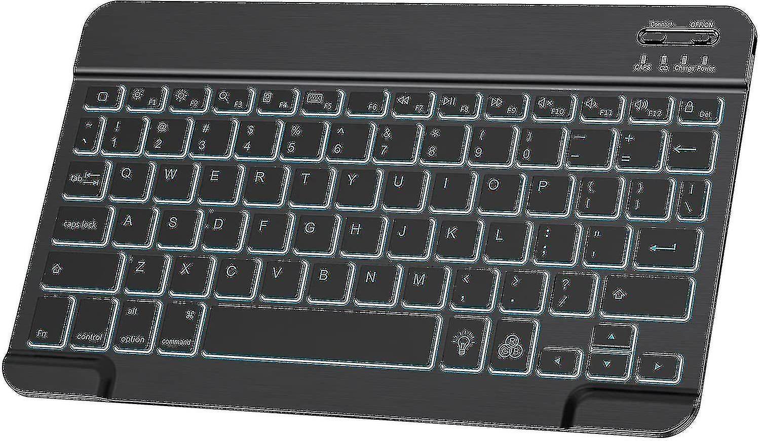 Ultra Backlit Wireless Bluetooth Keyboard, Portable 7-colors