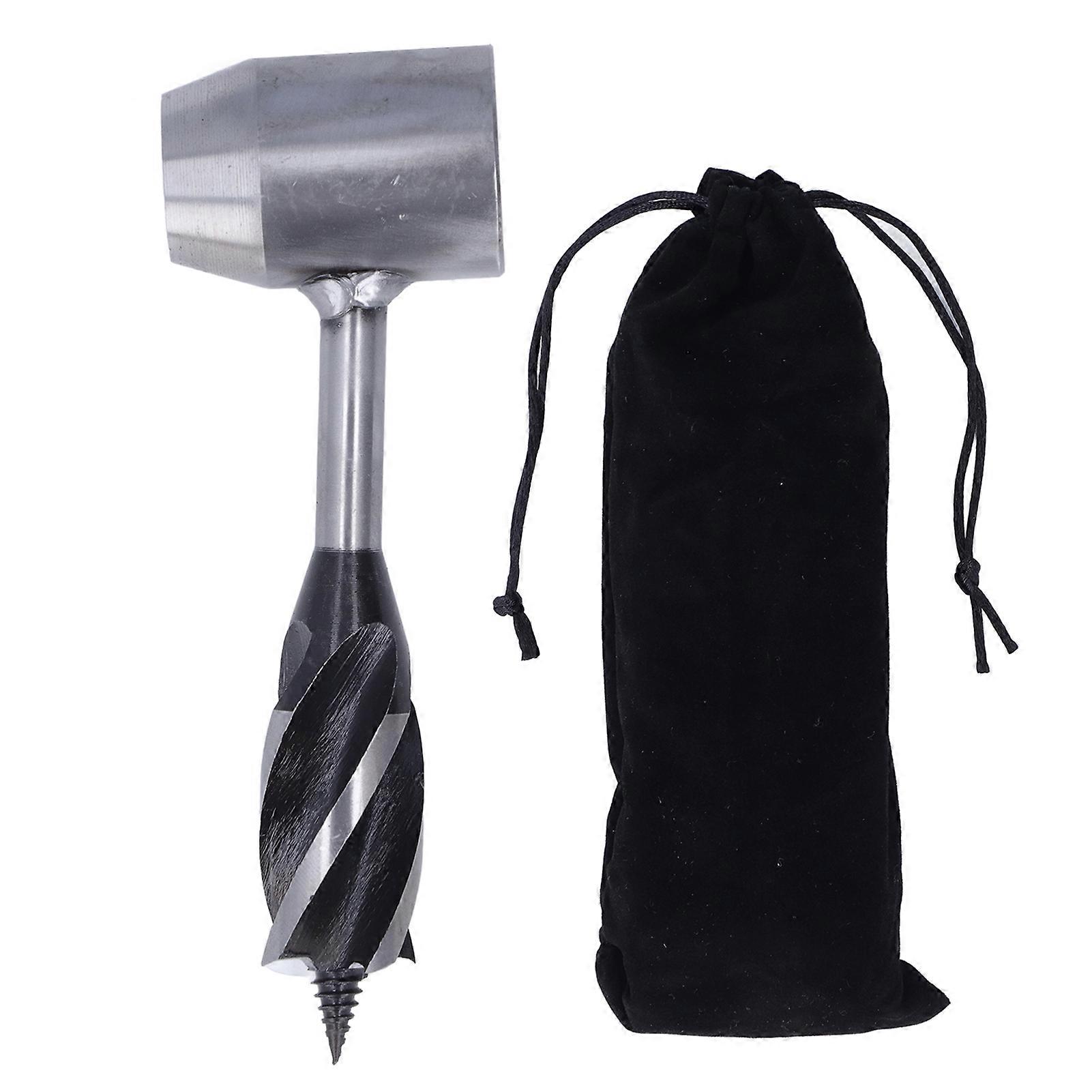 Manual Auger Drill Bit Carbon Steel Hand Augers Bushcraft Survival Tool for Woodworking 25mm