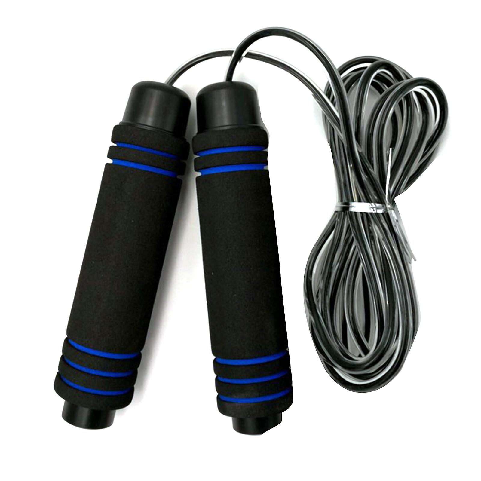 Adjustable Jump Rope with Foam Handle Skipping Rope for Adults Fitness Workout Home Exercise 2.8m