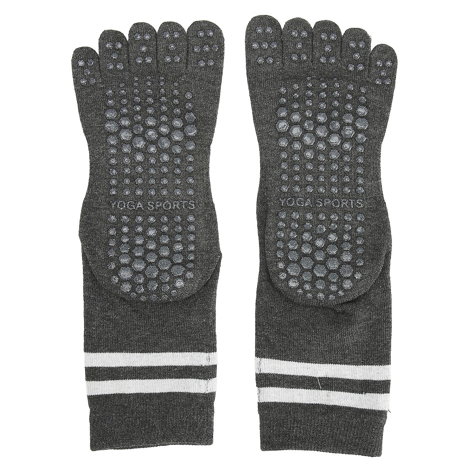 Kvinders anti-slip split toe yogasokker til vinter
