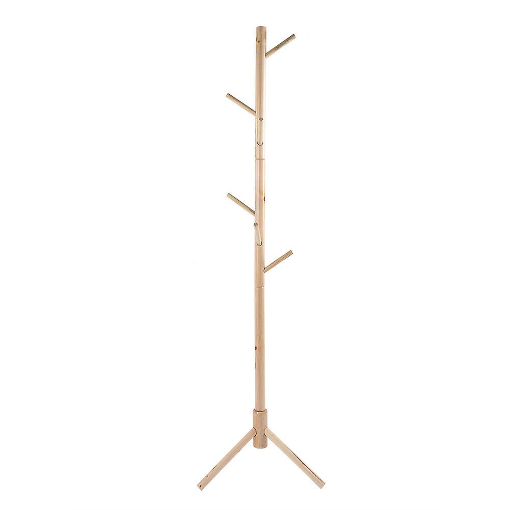 Tree Style Wooden Floor Coat Rack Cloth Hat Stand Standing Hanger Floor Stand Bedroom