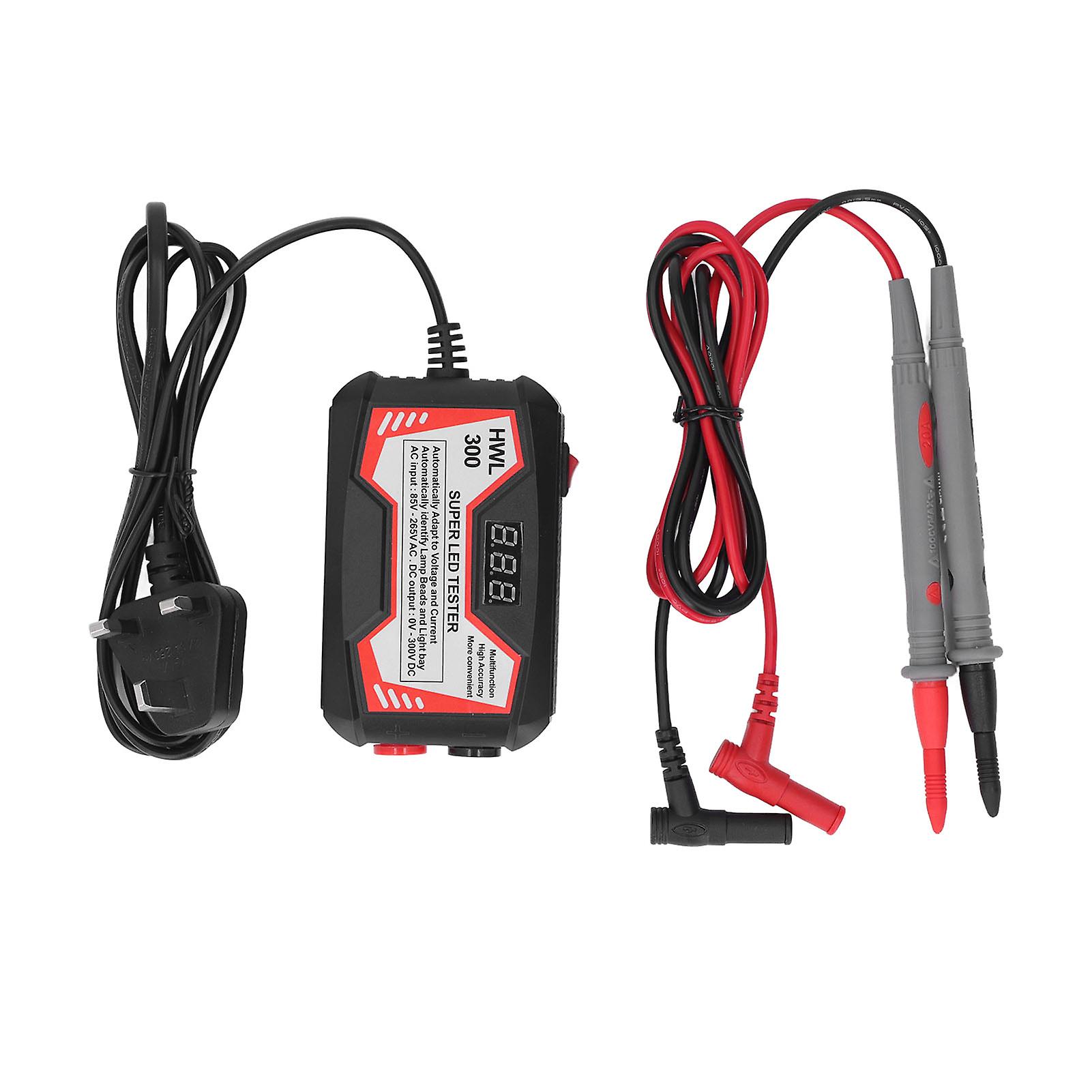 LED Lamp Bead Tester Removal Free ABS Housing TV Backlight Testing Tool for Repair 85‑265V UK Plug