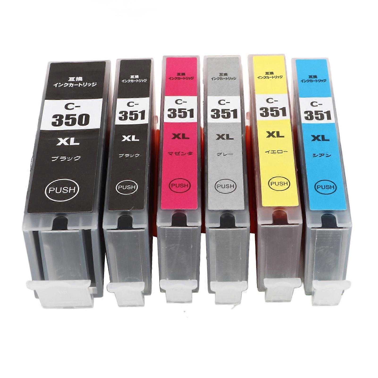 Ink Cartridges Compatible Refill Replacement for PIXUS Printer MG5430 5530 MG5630 6330 6530 MG6730 7130 6 Colors(BK BK C M Y GY)