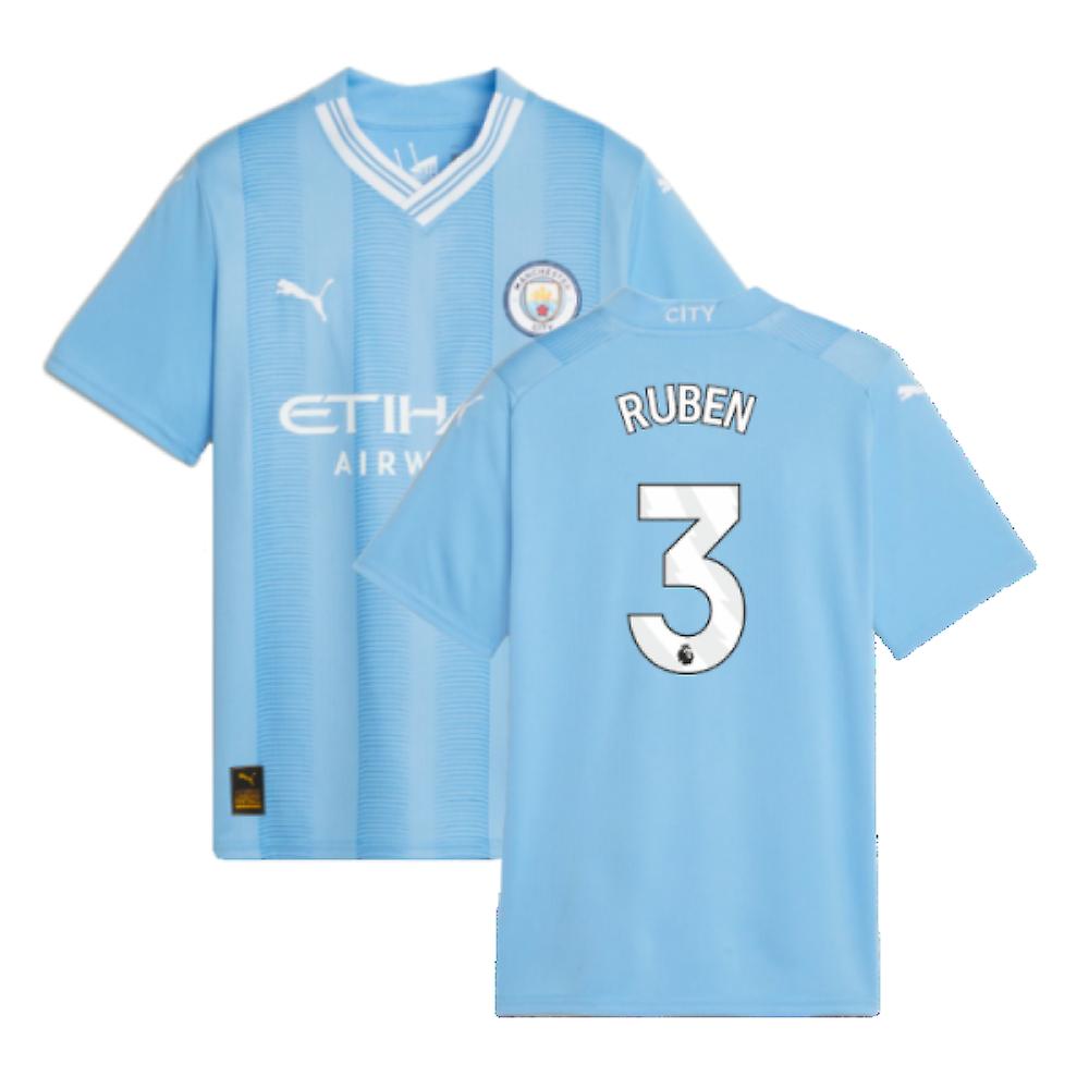 2023-2024 Man City Home Shirt (Kids) (RUBEN 3)