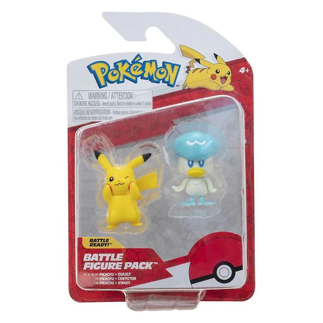 Pokémon Battle Figuur 2-Pack: Quaxly & Pikachu