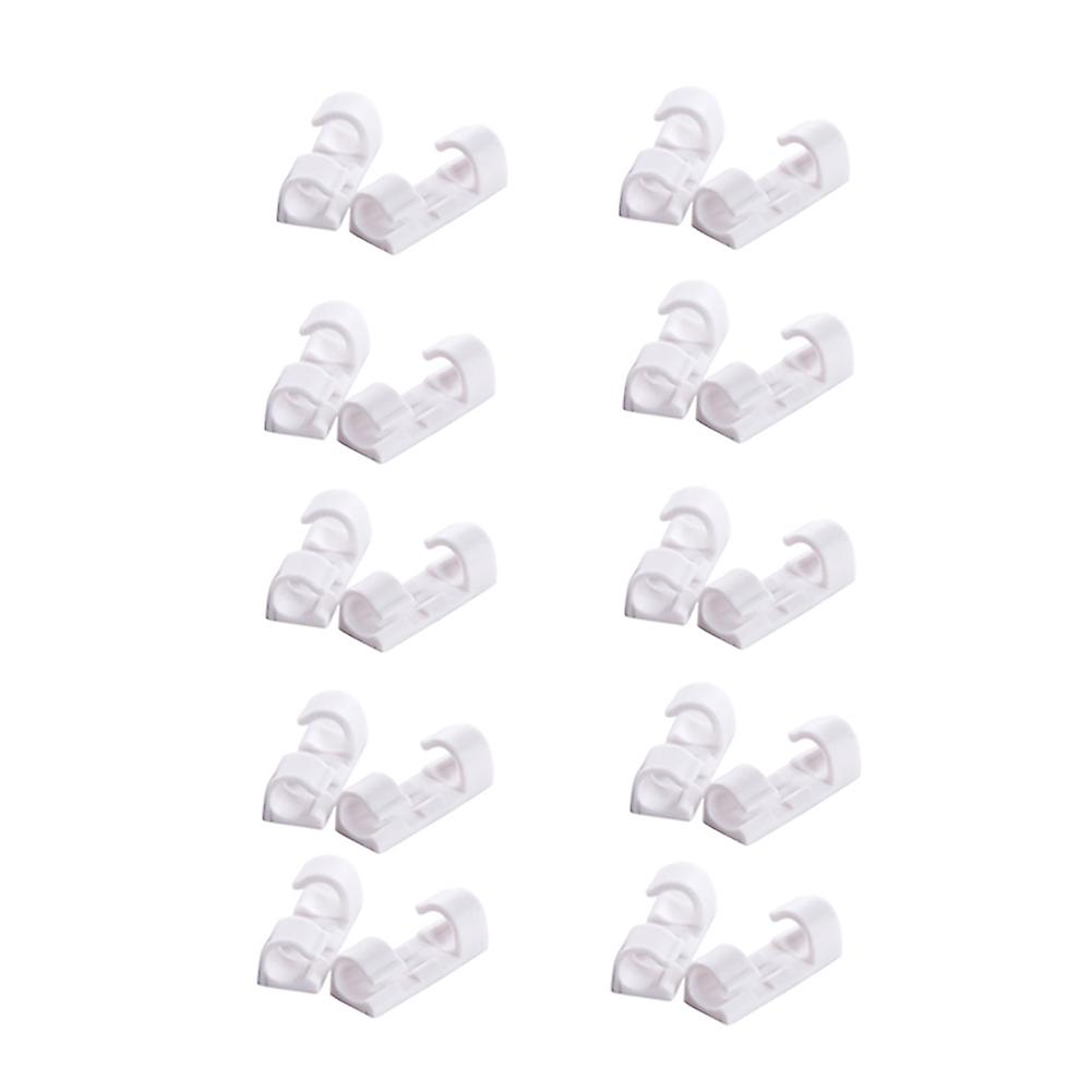 20Pcs Wire Storage Clips Buckle Organizer Securing Data Line Cable Clamp Fixer