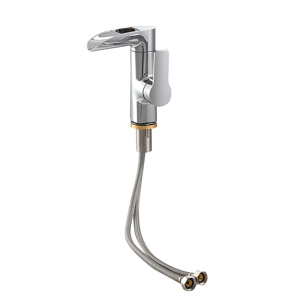 Simple Rotatable Bathroom Sink Faucet, G1/2" Basin Faucet with Adjustable Spout, Easy to Install and Clean, Universal Fit for Household Use