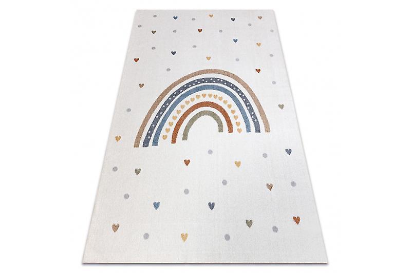 Carpet BONO 8302 Rainbow, hearts cream / brown