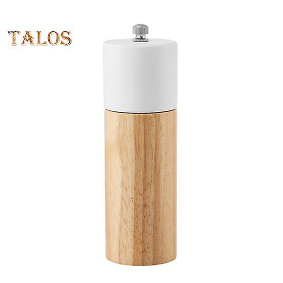 Spice Grinder Smooth Easily Grind Rustic High Quality Wooden Manual Spices Mill Ceramic Grinder for Restaurant