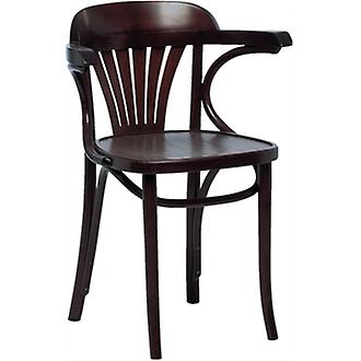 Apony Quality Walnut Wood Arm Kitchen Dining Chair Fully Assembled