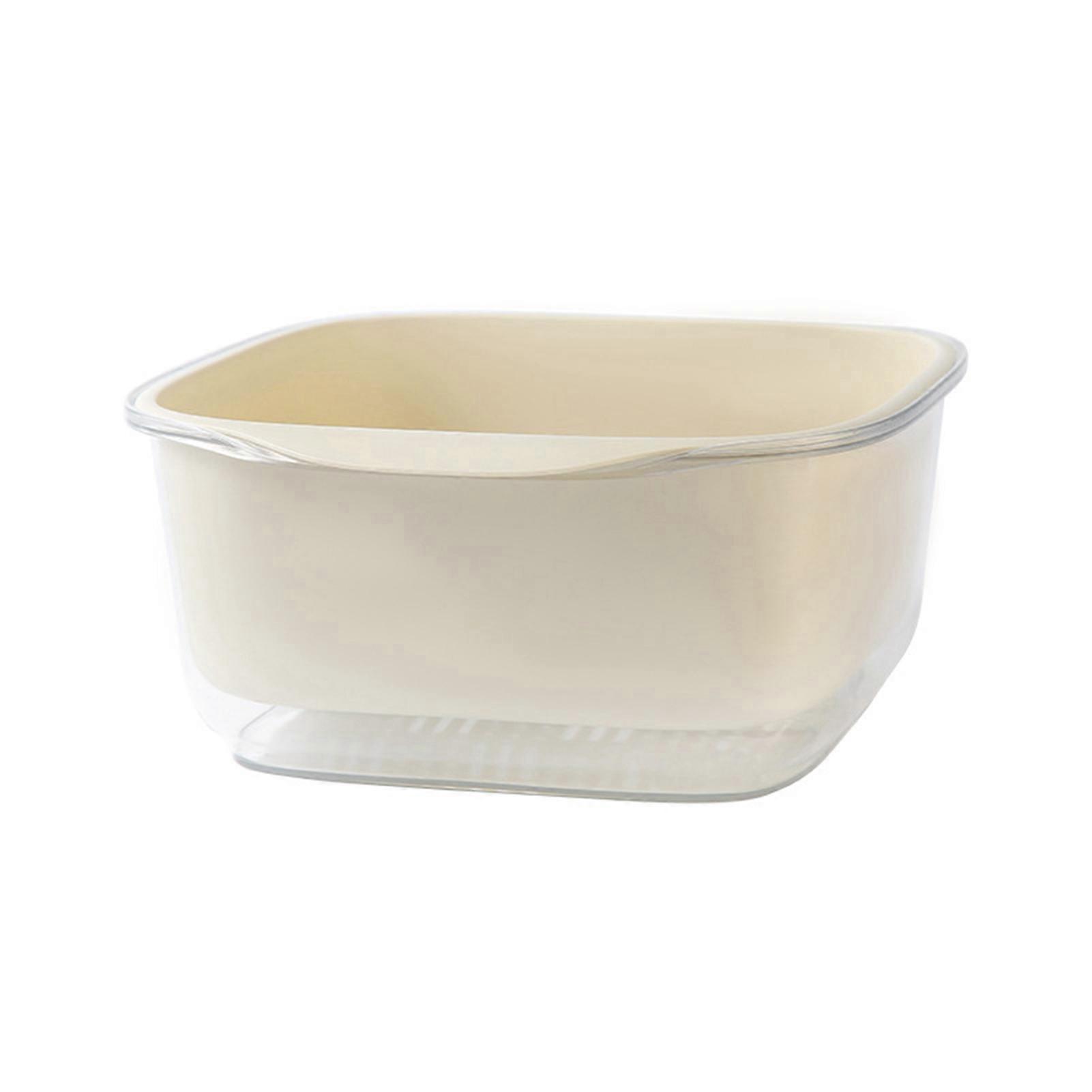 Double Layer Vegetables Fruits Washing Basket Kitchen Colanders Bowl Set Plastic Drain Basin Basket for Home