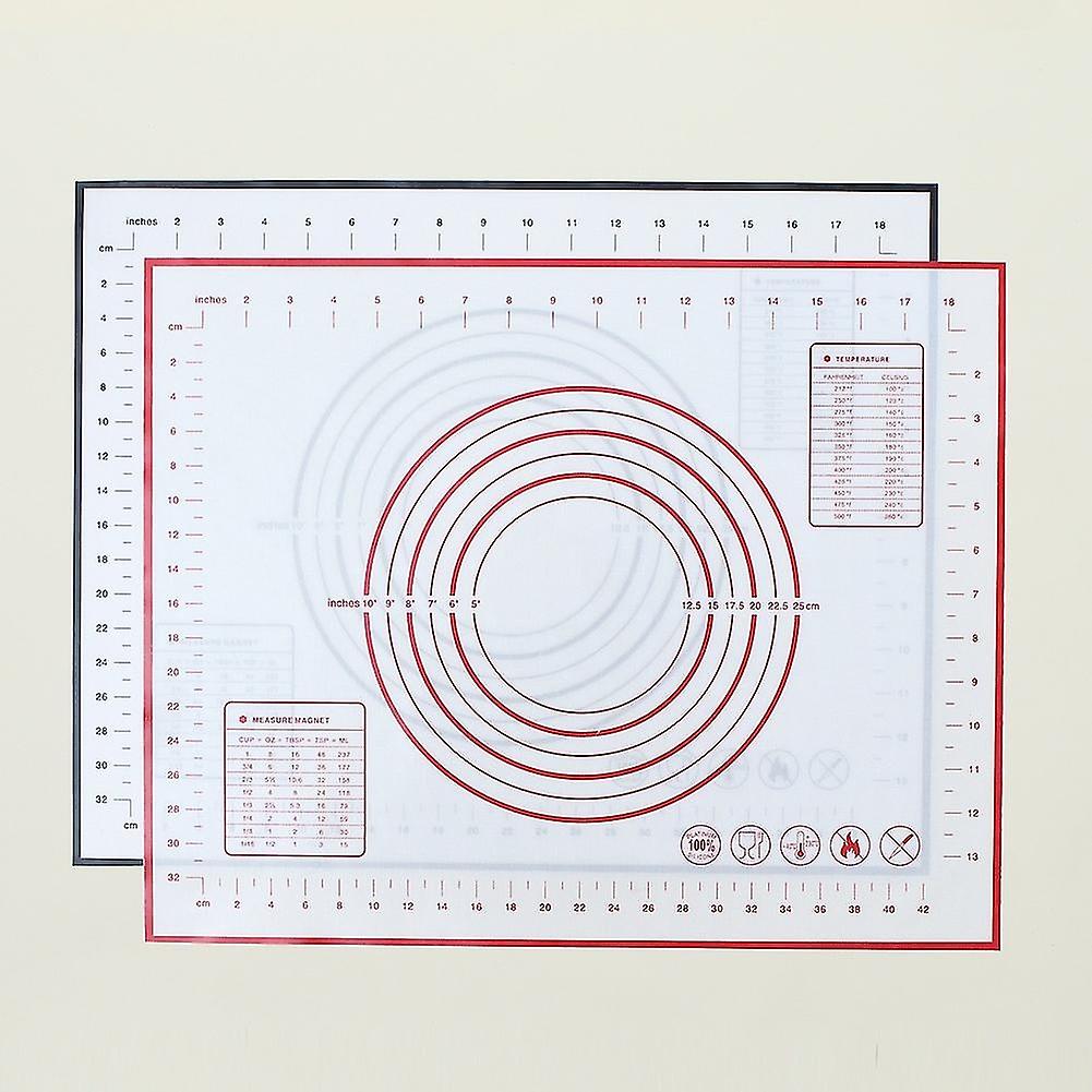 Non-Stick Silicone Baking Mat Dough Mat with Measurements - 60 x 40 cm