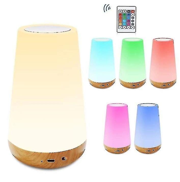 LED night light touch lamp rechargeable remote control dimming + RGB color changing [energy saving A