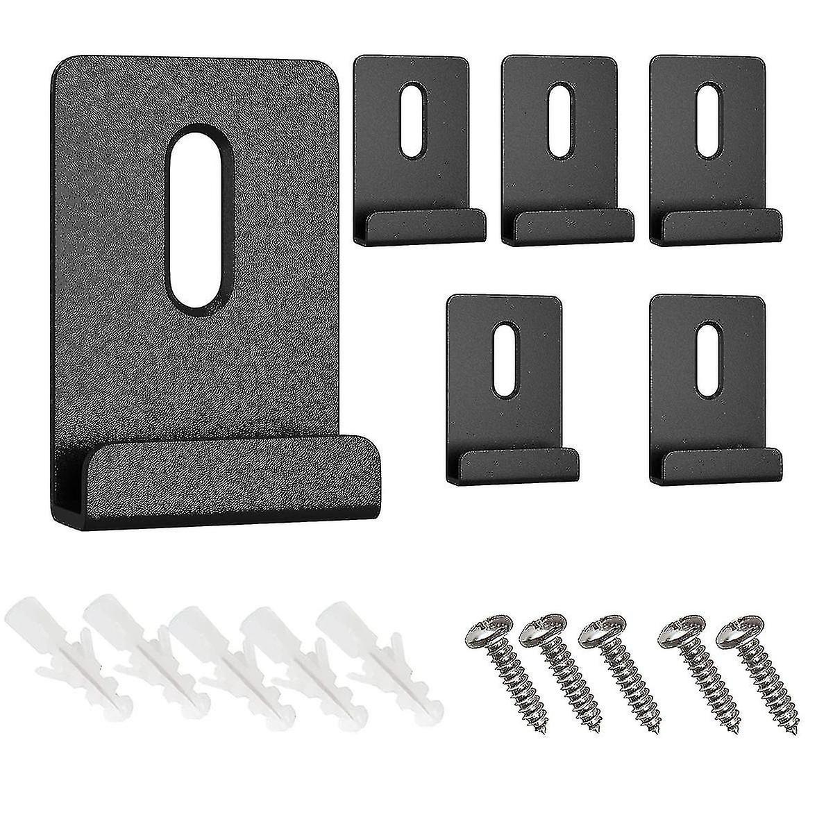 6個の金属製ミラークリップ、ワイドチャンネルミラーハンガークリップキット、ネジ付きミラー用リテーナークリップ、Mi