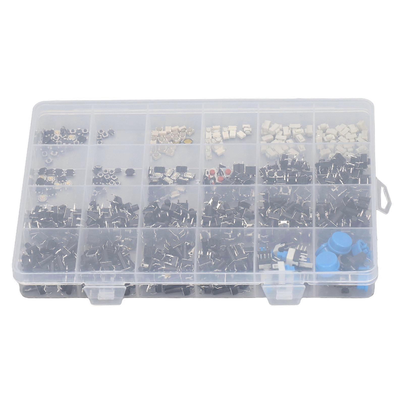 460pcs Tactile Push Button Switch 24 Types Tact Pushbutton For Television Remote Control