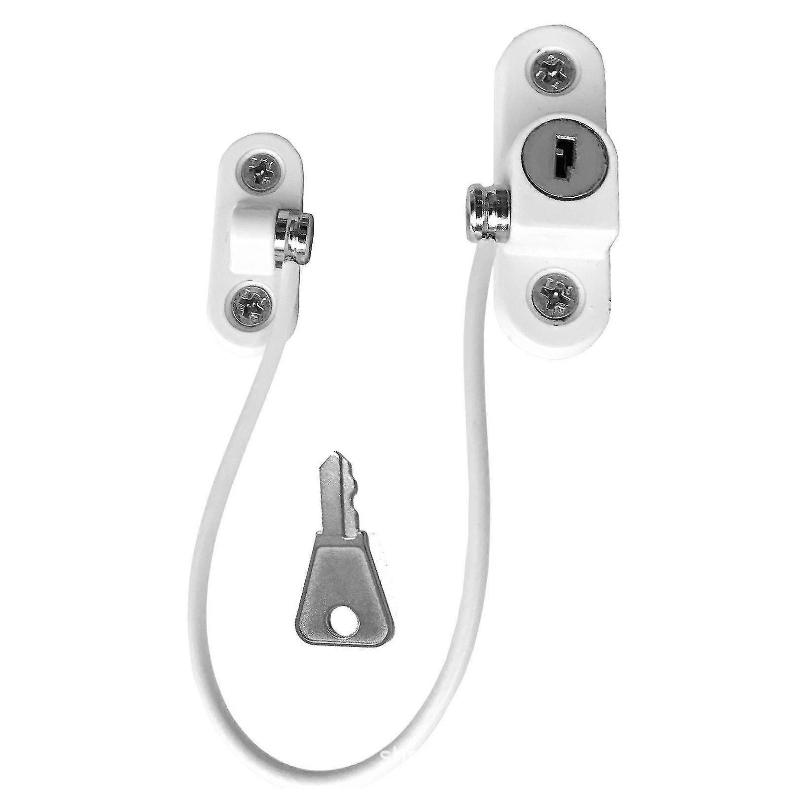 Sicherheitsfensterschloss, Fenster Sicherheitstürschloss mit Schlüssel (2er-Pack)