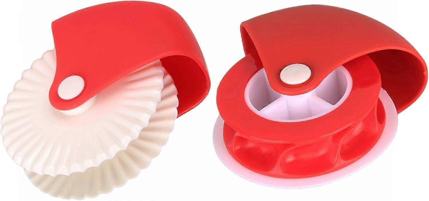 Pastry Wheel Decorator and Cutter, Beautiful Pie Crust, Set of 2