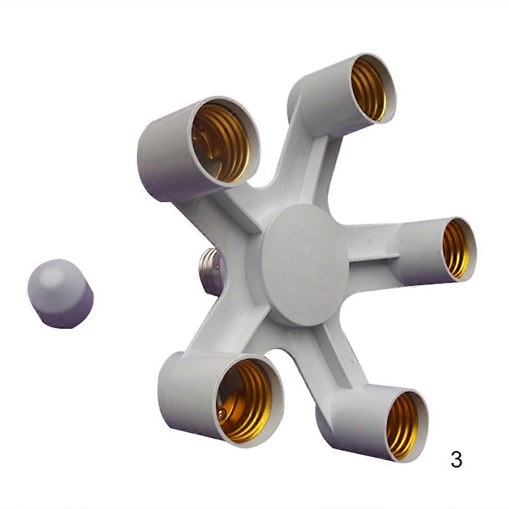 Lamp Socket 3 in 1 Base Socket Splitter LED Light Lamp Bulb Adapter Holder for E27 to 3E27