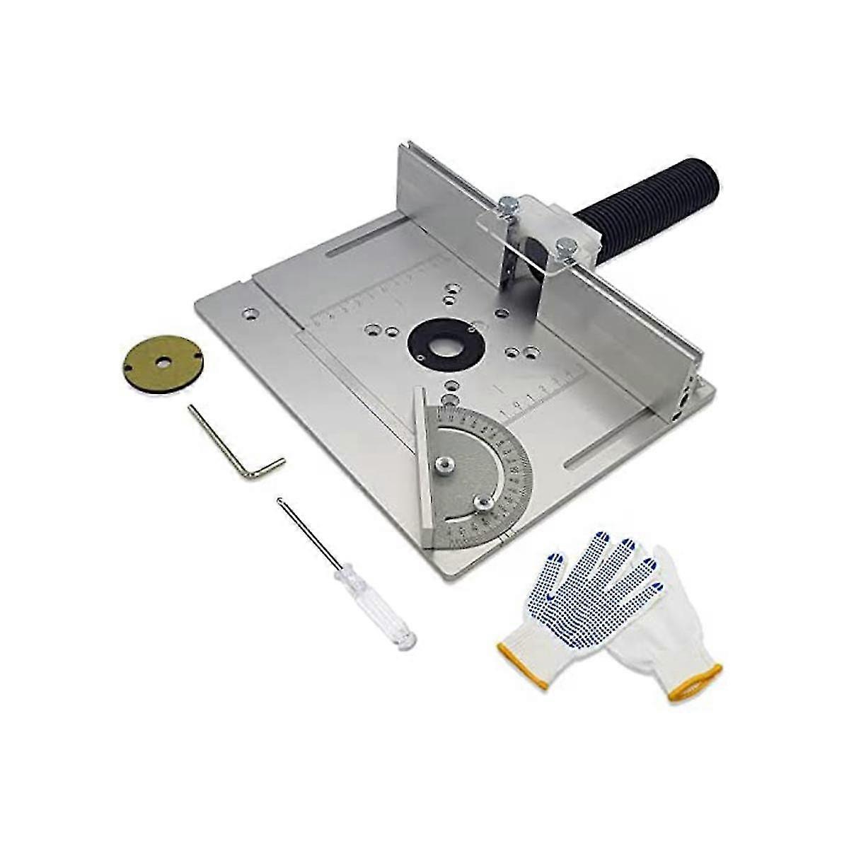 Router Table Insert Plate Aluminum Alloy Router Tables Router Fence Wood Router Plate For Woodworki