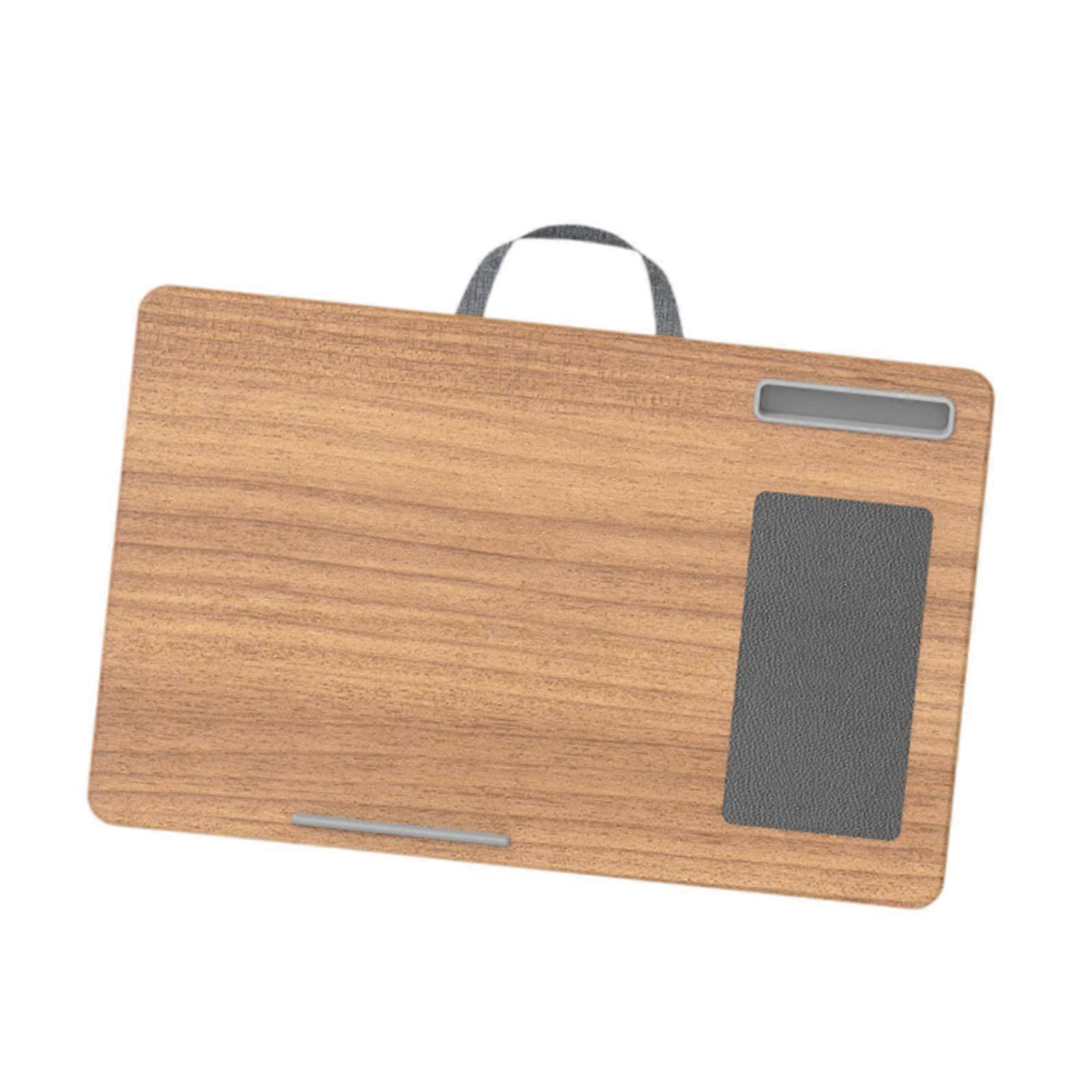 bärbar bärbar bärbar dator lap arbetsbord för vuxna surfplatta telefonhållare för 13-14 tums bärbar dator träfärg