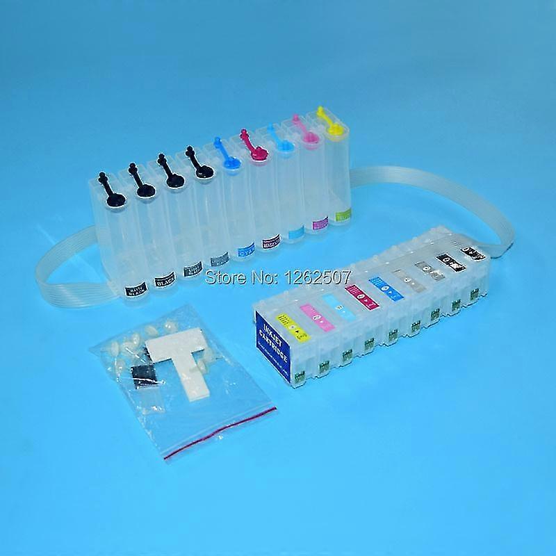 unique 157  T1571-T1579 Continuous Ink Supply System Ciss With ARC Chips For Epson R3000 Photo Printer