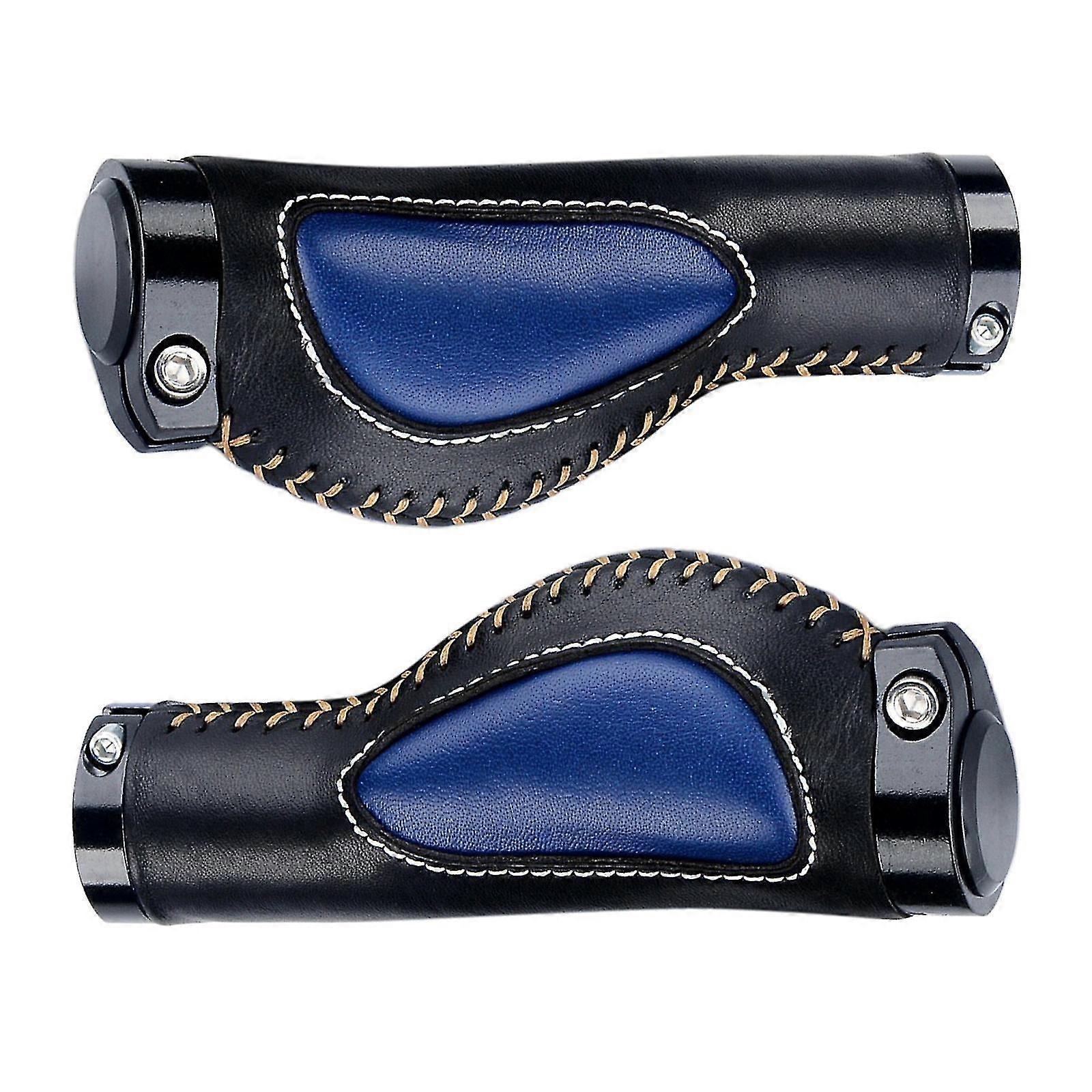 1 Pair Bike Handlebar Grips Ergonomic Non-slip Mtb Road Bicycle Blue