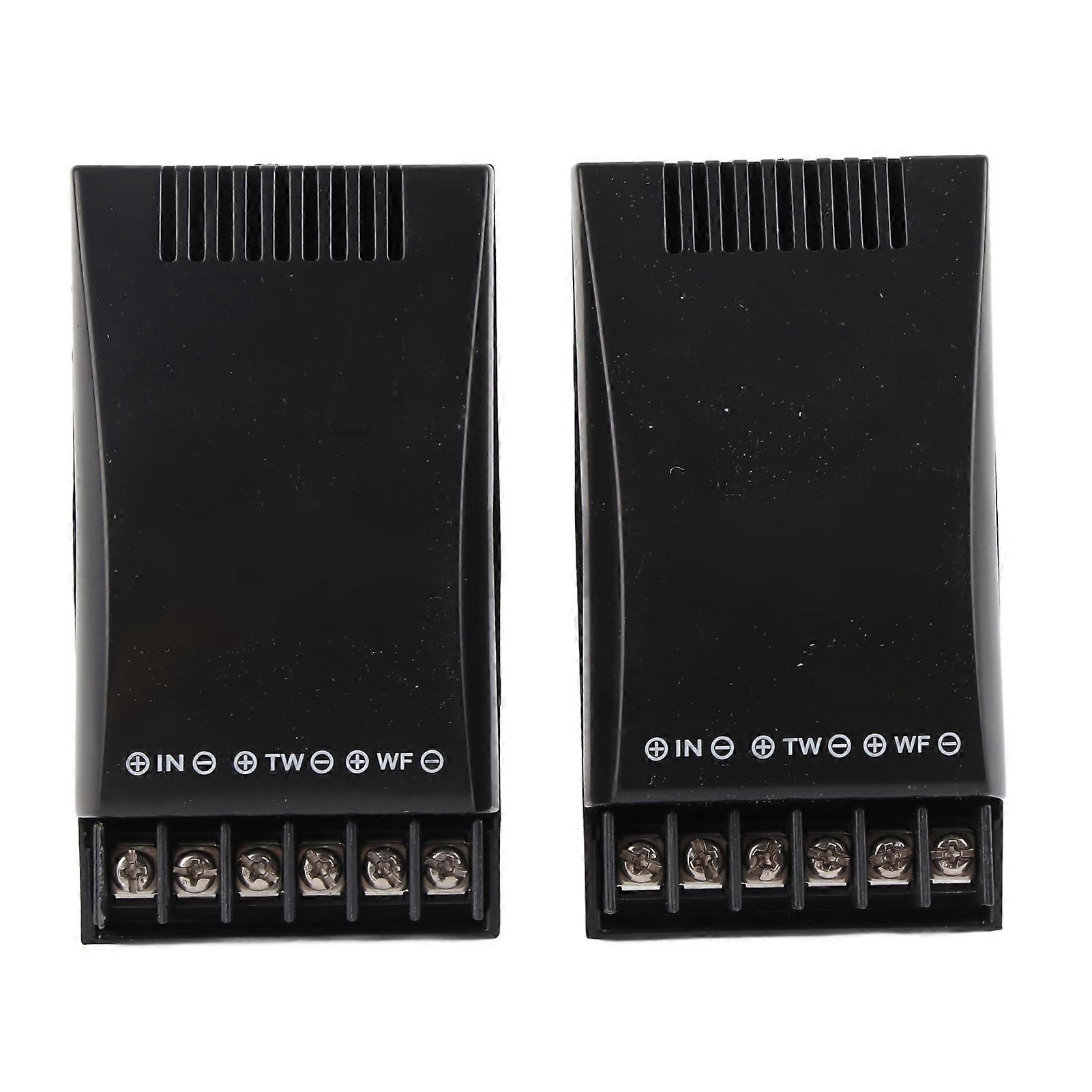 2Pcs Car Audio Crossover 2 Way 100W Output 12V Correct Sound ABS Shell Car Speaker Crossover for Vehicle