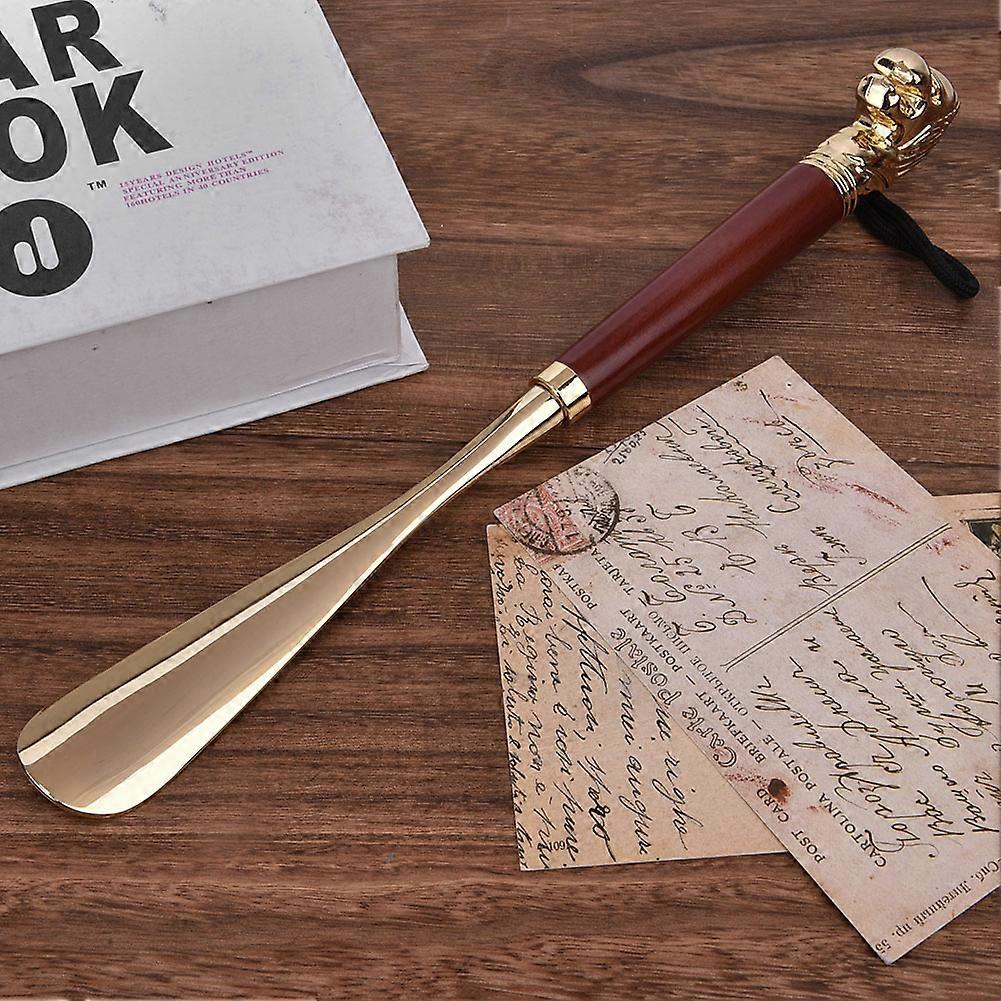 Shoe Horn, Long Shoe Horn Horse Head Shoe Horn Lifter Universal Long Beech Handle Handled Shoehorn Handled Shoehorn (Brown 55CM Horse Head Shoehorn