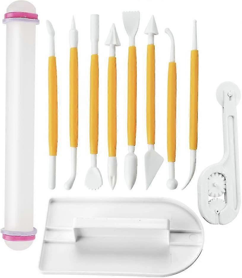 11 pcs fondant modeling tools baking cake decorating tools sugar craft icing tools plunger snowflake set cookie cutters accessories betterlifefg