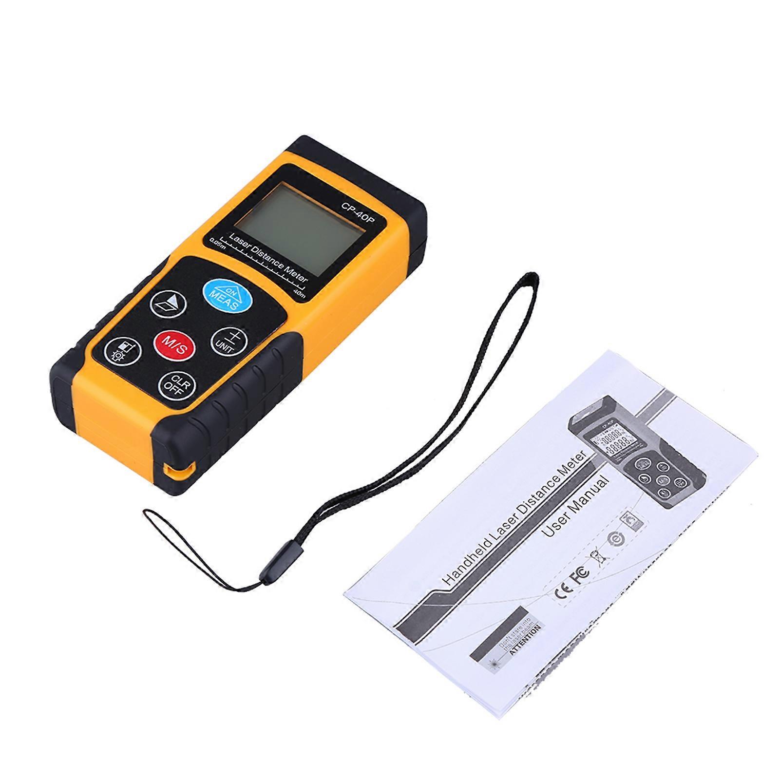 High Accuracy Handheld Digital IR Laser Distance Meter Compact Measure Range Finder 40M NO.8204