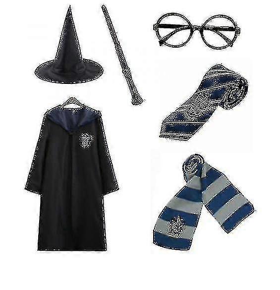 Harry Potter 6pc Set Magic Wizard Fancy Dress Capa Disfraz-1