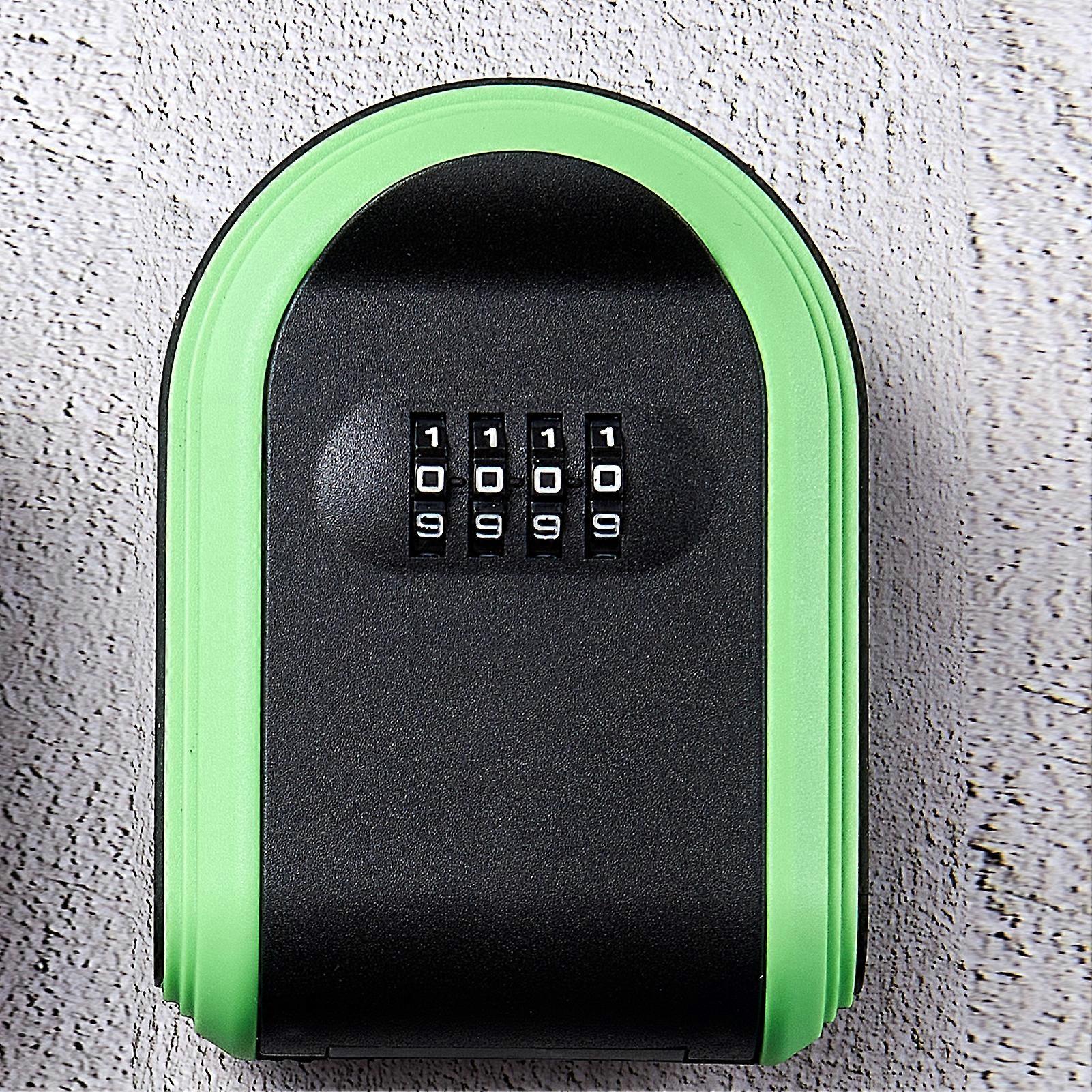 Temporary Lockable Key Cabinet 4-digit Password Lightweight Plastic Design for Home Security Burglary