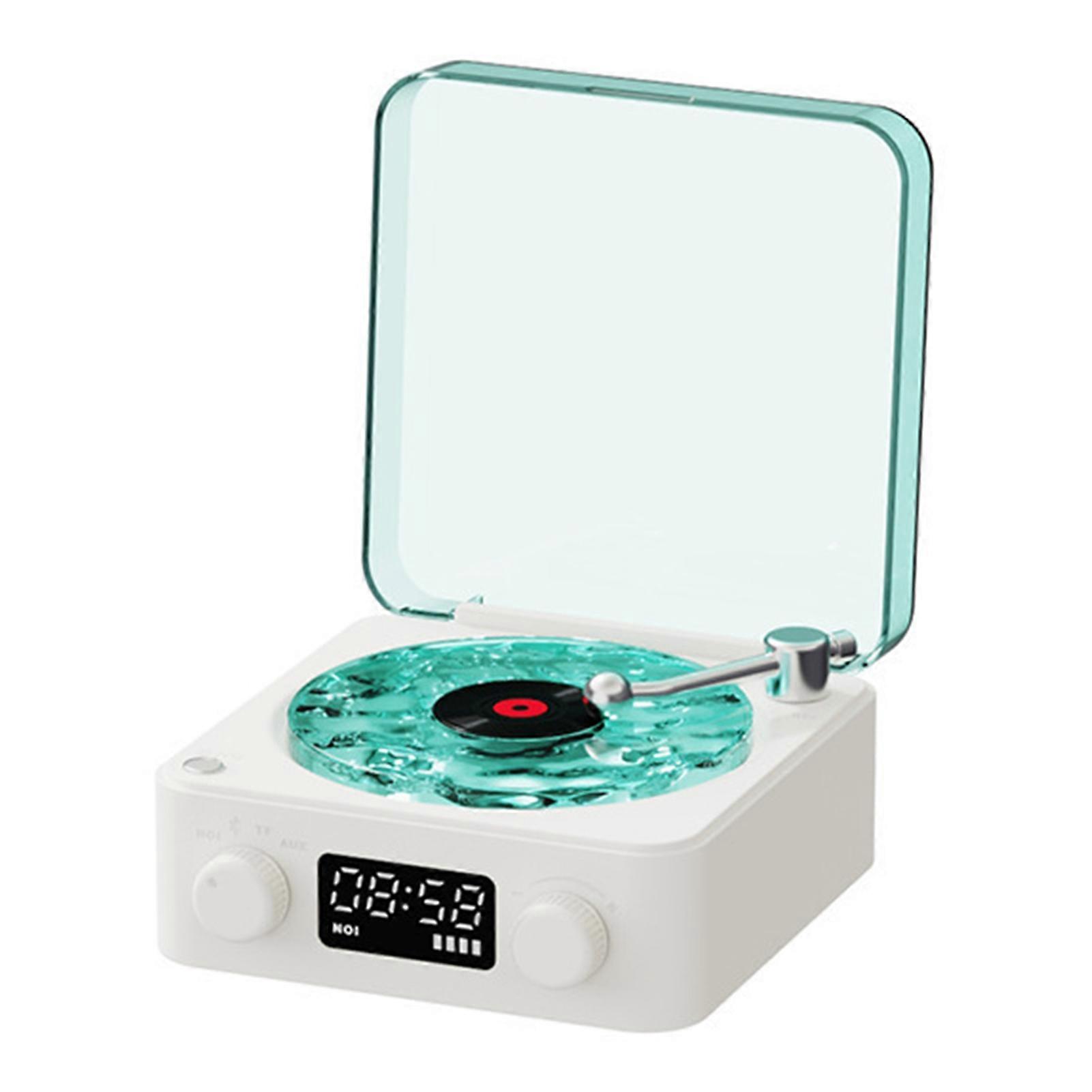 The Waves Vinyl Player Small Retro Bluetooth-Compatible Speaker Turntable Vinyl Record Player