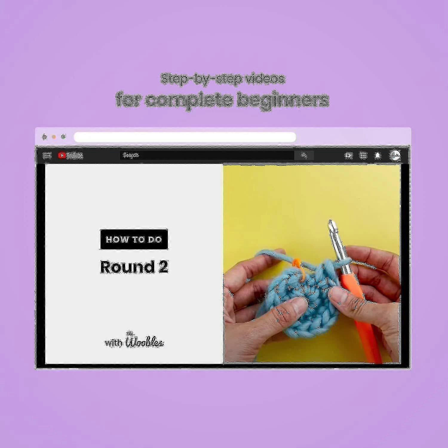 Omagie Kit Uncinetto Per Principianti – Realizza 2 Dinosauri Amigurumi Con Istruzioni