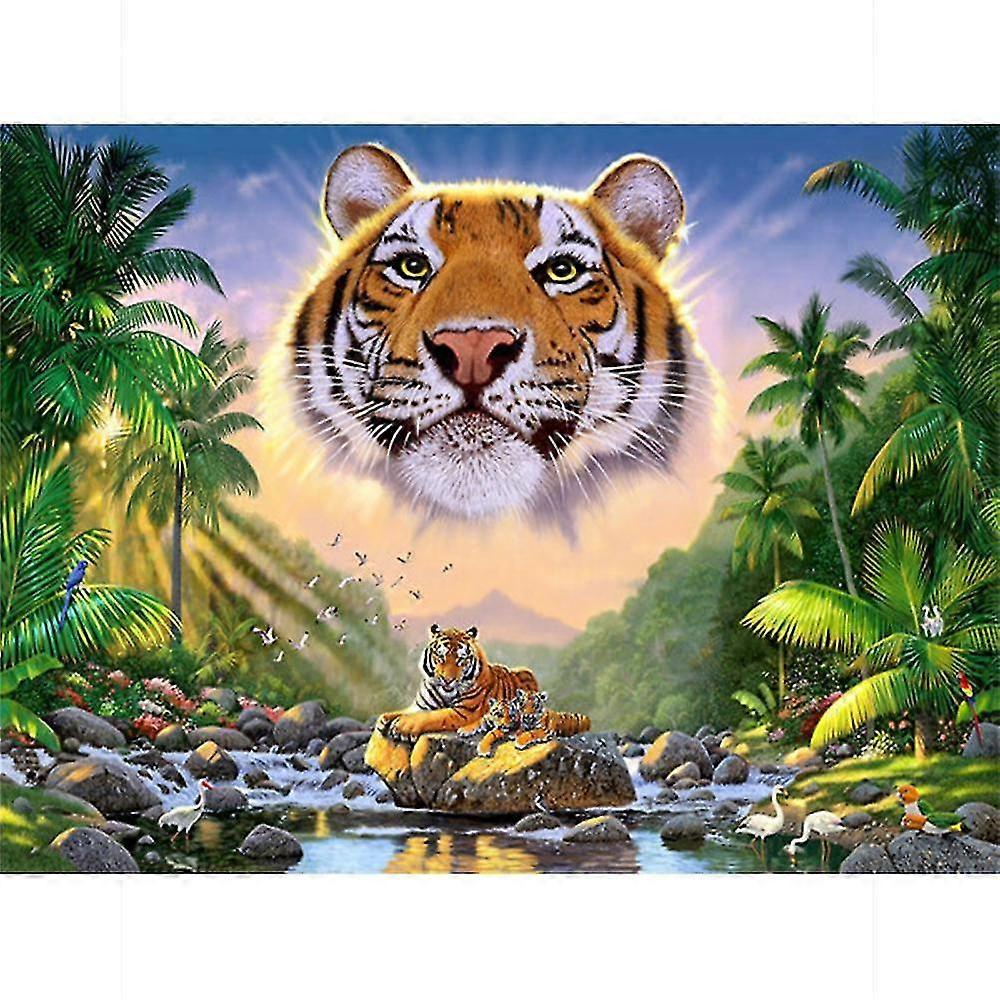 5d Diy Diamond Painting Lion Full Round Drill Diamond Embroidery Animal Cross Stitch Needlework Handmade Gift