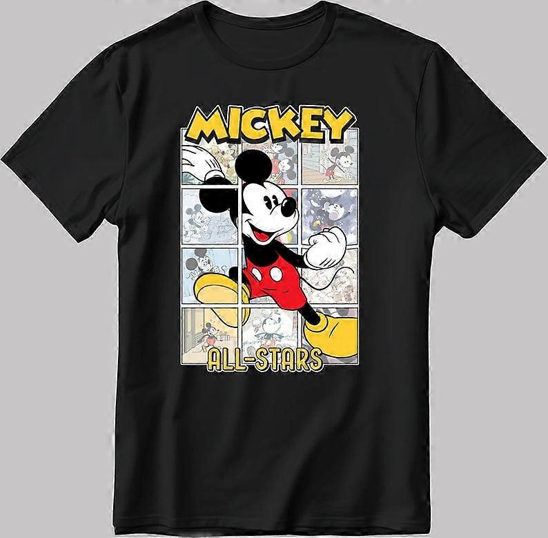 Mickey Mouse All Stars Short Sleeve T Shirt unisex-Biu199