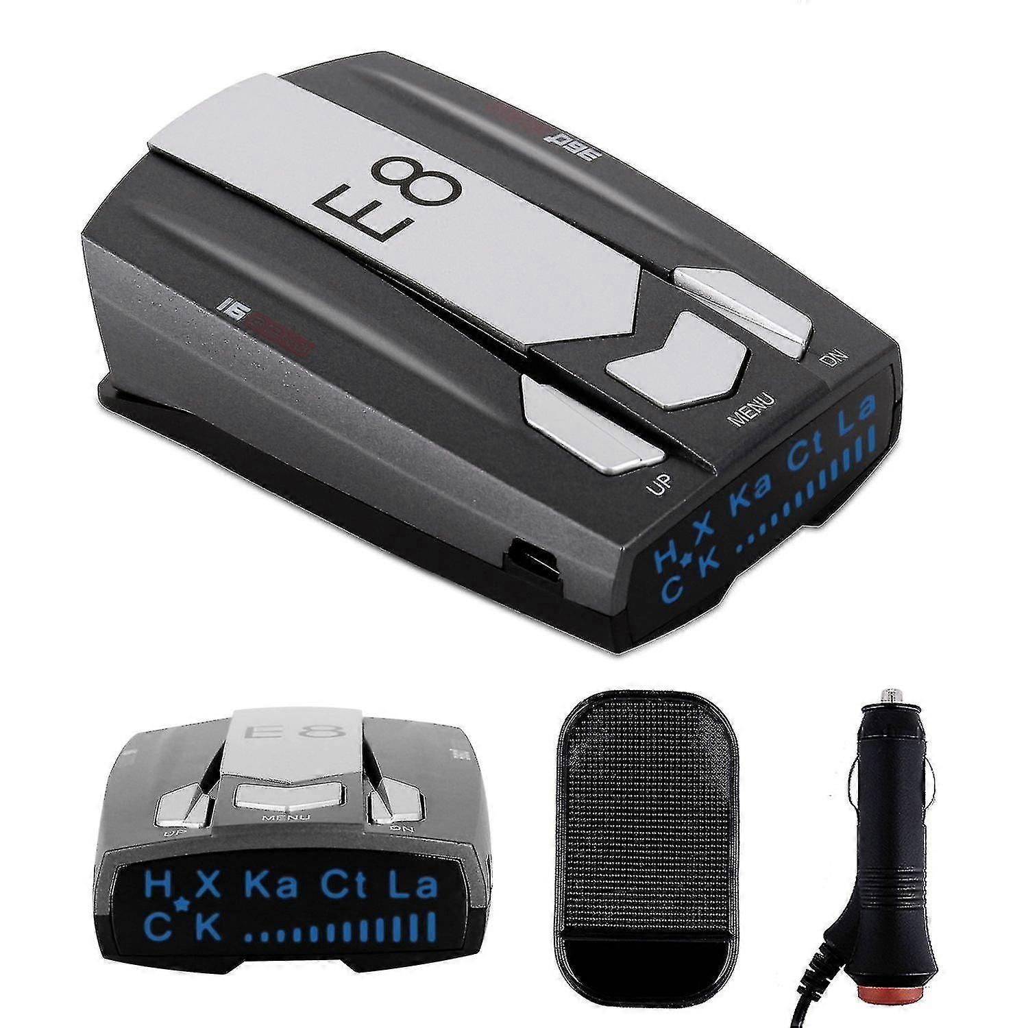 Car Radar Detector - Speed Laser Radar Detector With Led Display - Voice Alert And 360 Degree Detection (125 Characters)