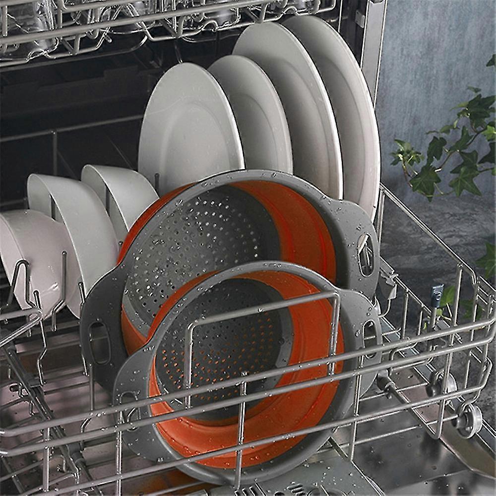 Foldable Silicone Colander Fruit Vegetable Washing Basket Strainer Kitchen Or L