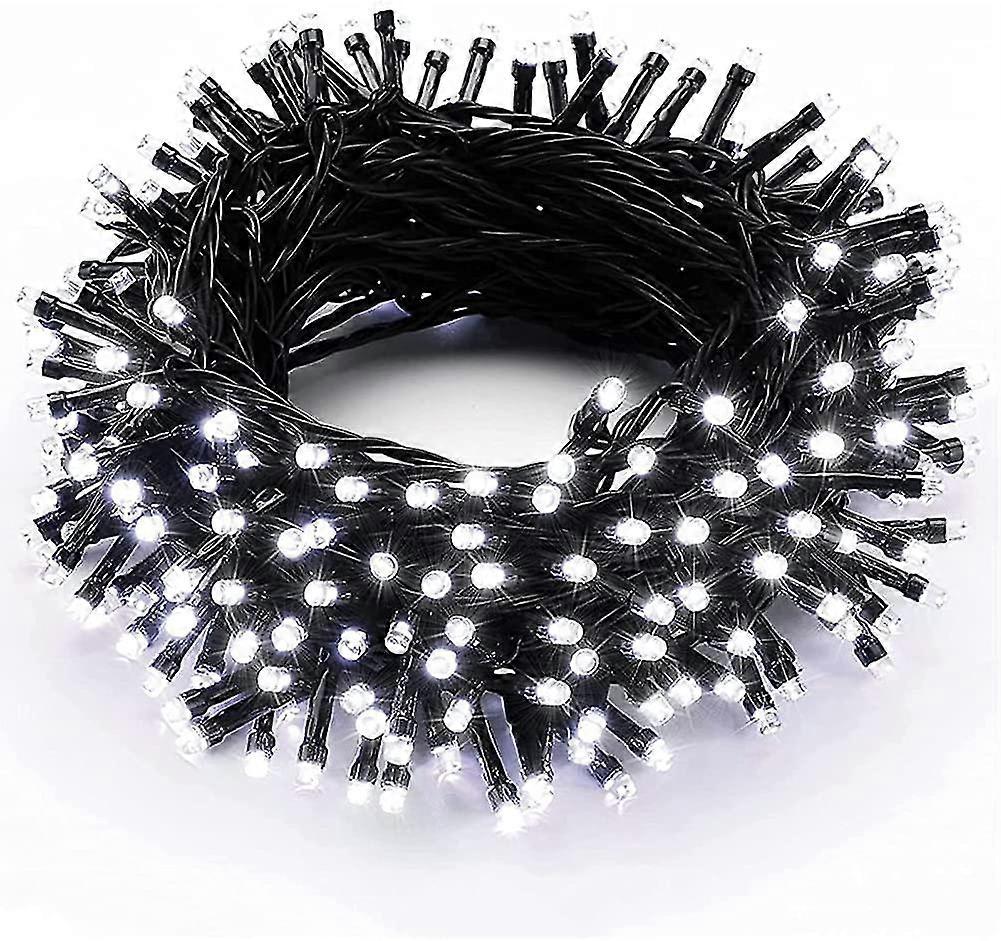 200 Led Christmas String Lights, 20m Indoor And Outdoor Christmas Tree Light 8 Modes Waterproof Cold White Lights