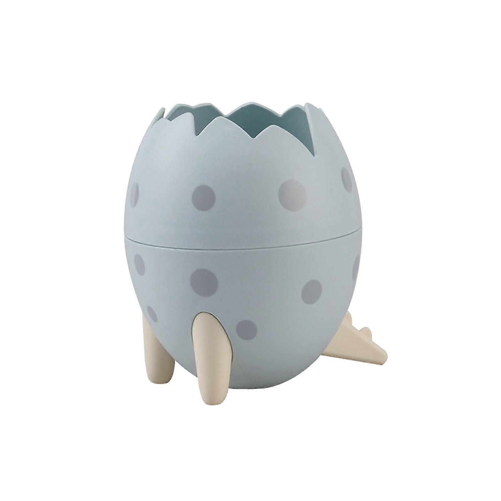 Creative Cartoon Dinosaur Eggs Desktop Storage Bucket Flip Type Large Capacity
