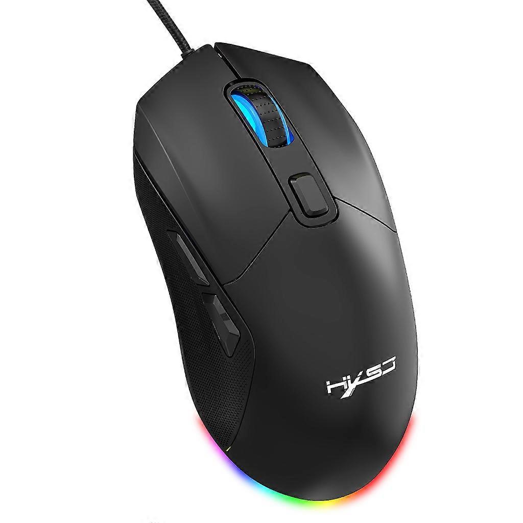 Wired Mouse with Detachable Rear Cover Backlit Adjustable DPI for Laptop PC