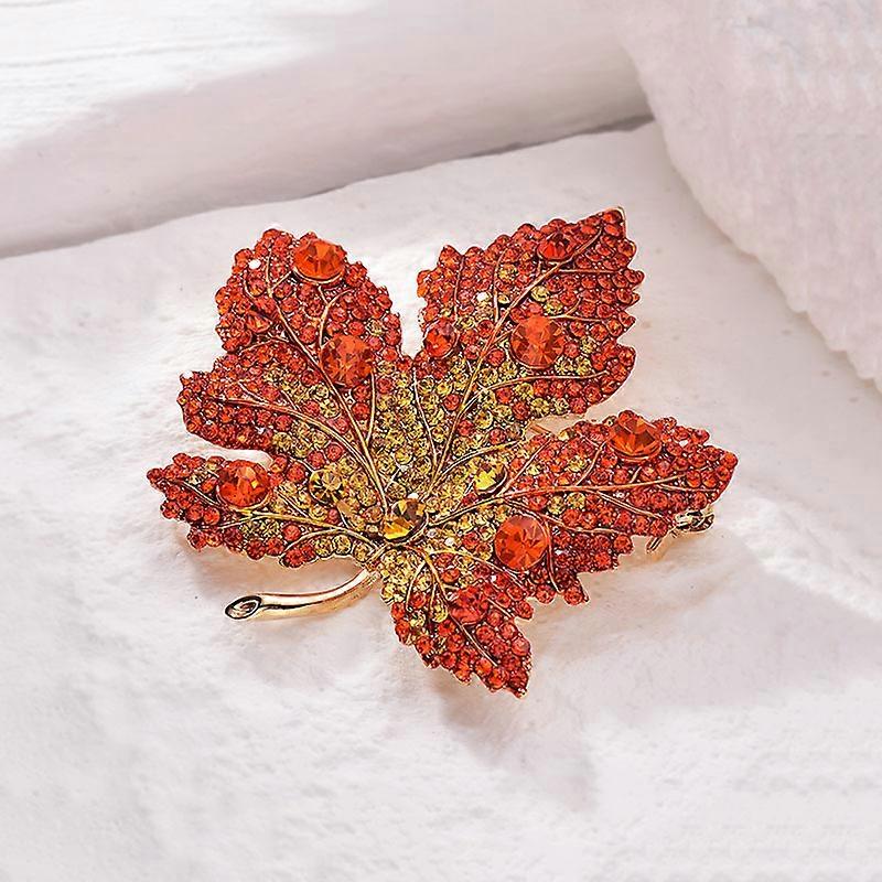 Women's high quality maple leaf brooch red maple leaf brooch