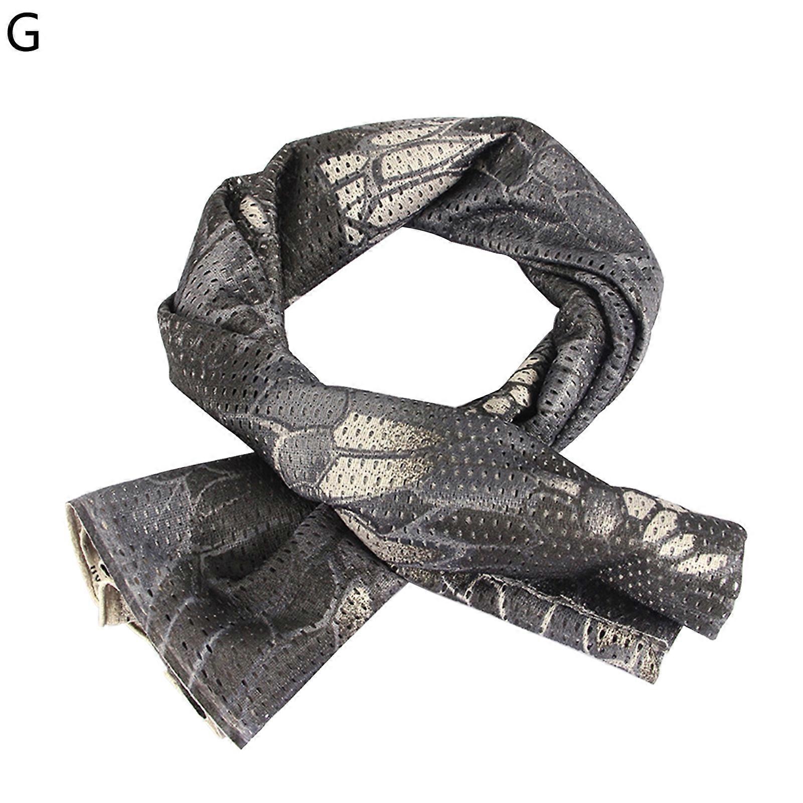 KaesiUnisex Mesh Scarf Breathable Lightweight High Strength Camouflage Scarf for Cycling
