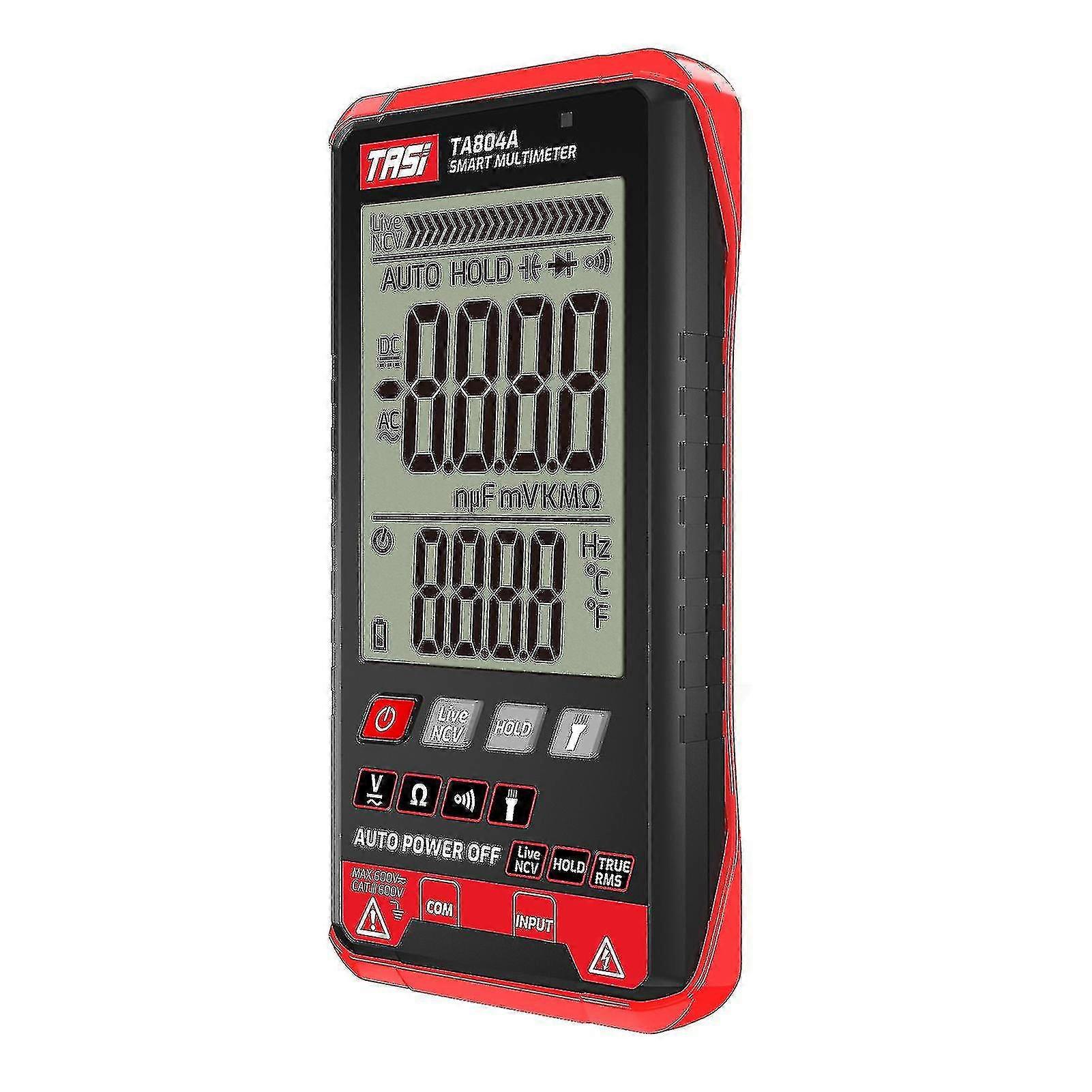 Tasi Ta804b Digital Multimeter Professional Auto Tester True Rms Multimeter Ultra-thin Intelligent Ohm Ncv Voltage Meter Capacitance Diode Tester Auto