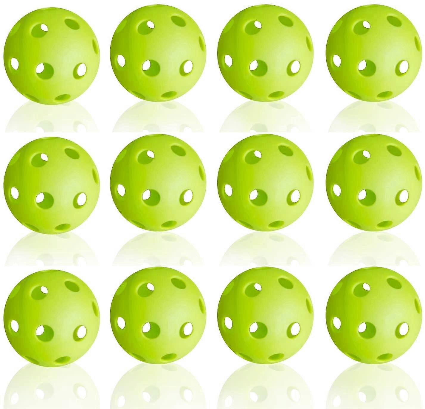 12-pack plastbasebollar för basebollträning för att slå, inomhus utomhus lättviktsbollar baseboll