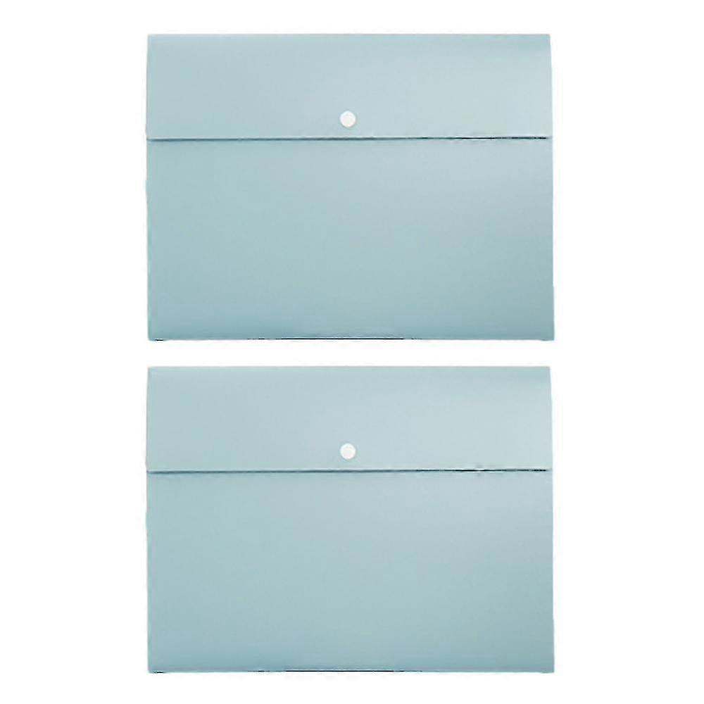 2 Pack Expanding File Folders Pockets File Folder Paper Plastic Expandable Files Folder Snap Closure