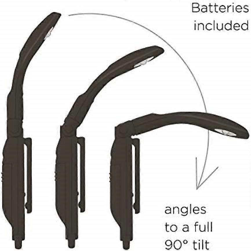 Really Tiny Book Light  Compact Reading Lights for Books in Bed   A Great Book Lamp with Batteries Included Black