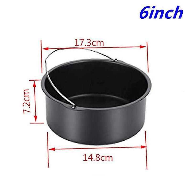 7/8 Inch Square Air Fryer Pan Non Stick Cake Pizza Mould Baking Tray P